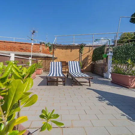 012b - Loft, Casa In Centro Con Terrazza Gigante Privata, 100metri Da Spiaggia E Mare Moneglia