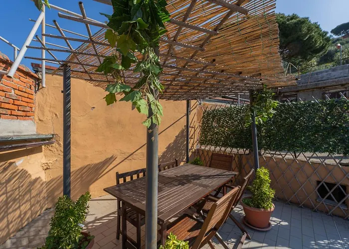 012b - Loft, Casa In Centro Con Terrazza Gigante Privata, 100metri Da Spiaggia E Mare * Moneglia